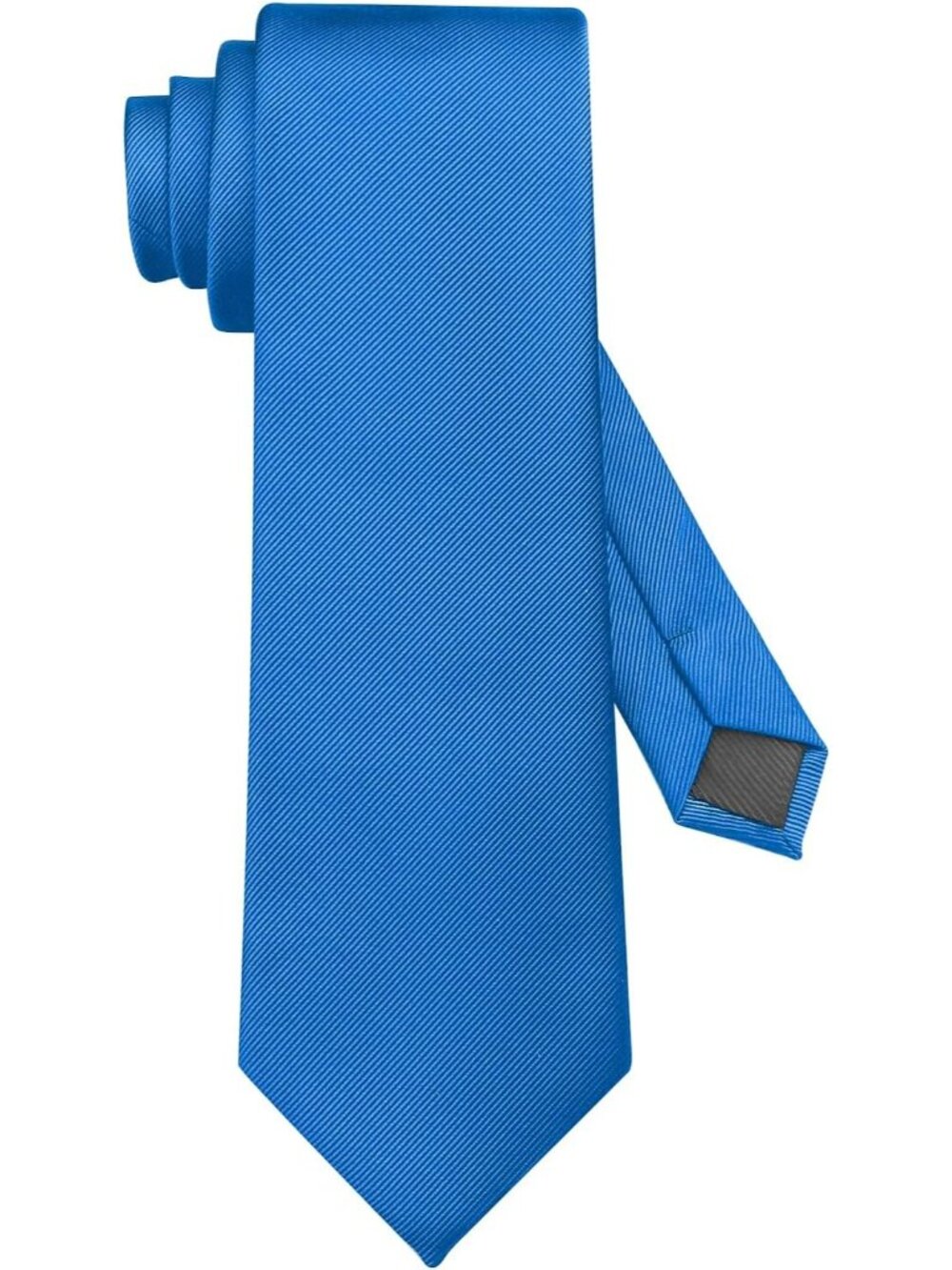 Men's Ties Solid Color Blue Imported Twill Formal Neckties